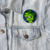 Kleiner grüner Monster-Knopf Button (Beispiel)