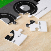 Kleiner grüner Motor Puzzle (Seite)