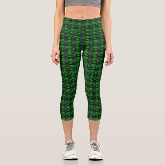 Kleiner grüner Teufel Capri Leggings (Vorderseite)