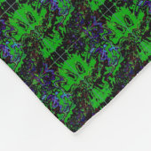 Kleiner grüner Teufel Fleecedecke (Ecke)