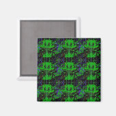 Kleiner grüner Teufel Magnet (Vorderseite/Rückseite)
