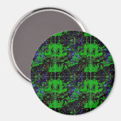 Kleiner grüner Teufel Magnet (Vorderseite/Rückseite)