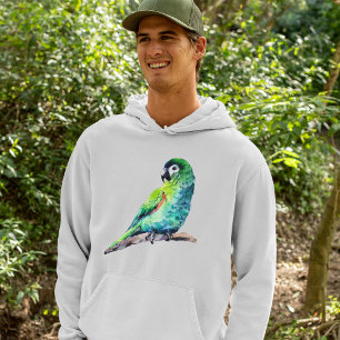 Kleiner Grünpapagei Hoodie