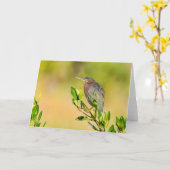 Kleiner Grünreiher Karte (Gelbe Blume)