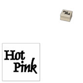Kleiner Gummi-Briefmarke in Pink ohne Griff Gummistempel (Stempel)