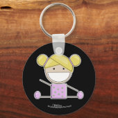 Kleiner Gymnast Girl-Shape-Up-Schlüsselanhänger Schlüsselanhänger (Vorderseite)