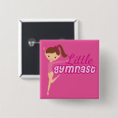 Kleiner Gymnast (pink) Button (Vorne & Hinten)