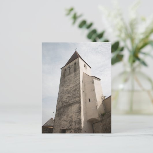 KLEINER HAAGER SCHLOSSTURM UNTER BLAUEM HIMMEL POSTKARTE (Stehend Vorderseite)
