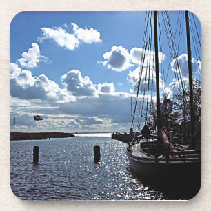 Kleiner Hafen-Korken-Untersetzer Untersetzer