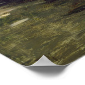 Kleiner Hafen mit Boot Poster (Ecke)