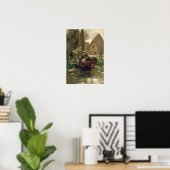 Kleiner Hafen mit Boot Poster (Heimbüro)