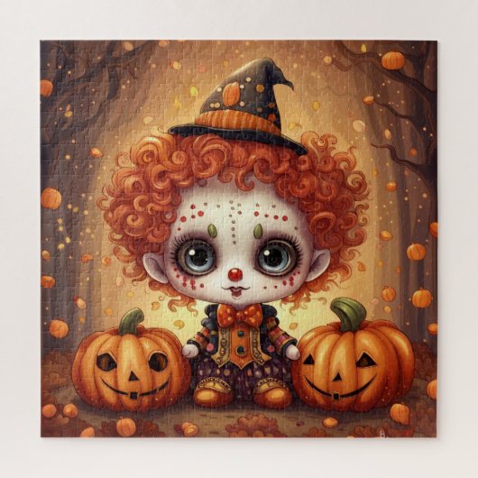 kleiner Halloween Clown 1 Puzzle (Vertikal)