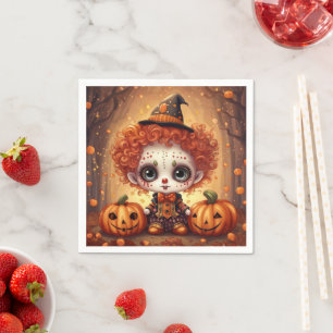 kleiner Halloween Clown 1 Serviette