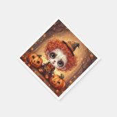 kleiner Halloween Clown 1 Serviette (Ecke)