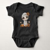 Kleiner Halloween Mummy Baby Jersey Bodysuit Baby Strampler (Vorderseite)