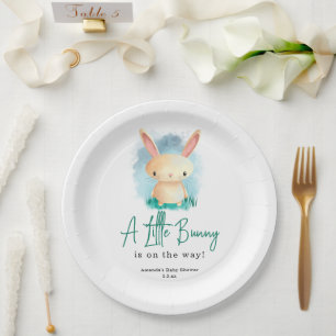 Kleiner Hase - Babyparty Pappteller