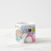 Kleiner Hase im Bett Tasse (Vorderseite)