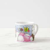 Kleiner Hase im Bett Tasse (Vorderseite Rechts)