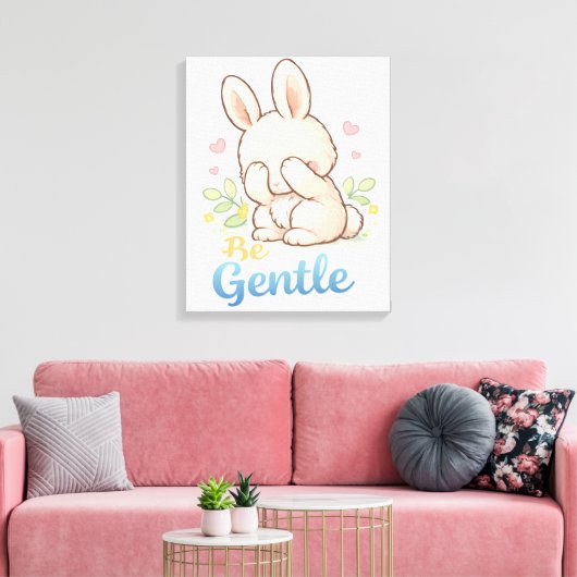 kleiner Hase Leinwanddruck (Insitu (Wohnzimmer))