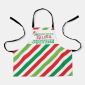 Kleiner Helfer backen rote grüne Streifen Schürze (Vorderseite)