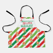 Kleiner Helfer Bake Lebkuchen Mann rot grün Schürze (Vorderseite)