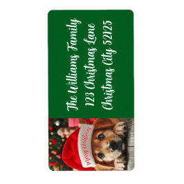 Kleiner Helfer-Welpe des Weihnachtsmanns