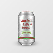 Kleiner Helferbär des Weihnachtsmanns kann Fenster Fensteraufkleber (Blatt)