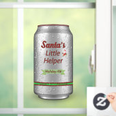 Kleiner Helferbär des Weihnachtsmanns kann Fenster Fensteraufkleber (Zuhause)