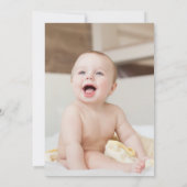 Kleiner Herr ONEderful Boy Blue Foto Erster Geburt Einladung (Rückseite)