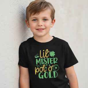 Kleiner Herr Pot O Gold St. Patrick T-Shirt Kinder
