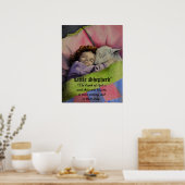 "Kleiner Hirte" Das Lamm Gottes mit Mädchen schlaf Poster (Küche)