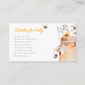 Kleiner Honig auf dem Weg Bücher für Kinderdusche Begleitkarte (Vorderseite)