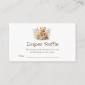 Kleiner Honig auf dem Weg Windeln Raffle Tickets Begleitkarte (Vorderseite)