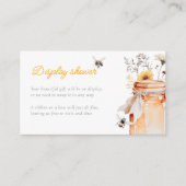 Kleiner Honig auf der Display-Dusche Begleitkarte (Vorderseite)