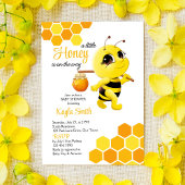 Kleiner Honig ist auf dem Weg niedliche Bienenbaby Einladung