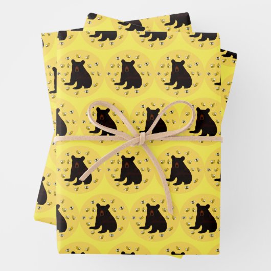 Kleiner Honigbienenbär Geschenkpapier Set (Beispiel)