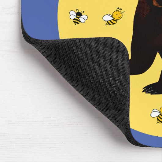 Kleiner Honigbienenbär Mousepad (Ecke)