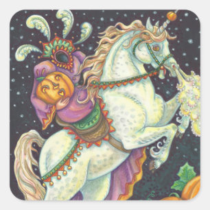 KLEINER HORSEWOMAN, HALLOWEEN UNICORN STICKERS