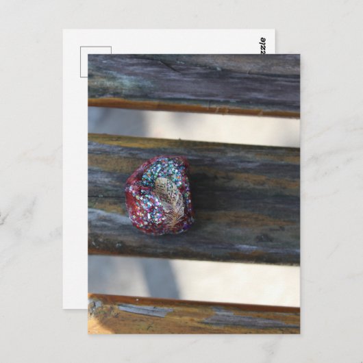 Kleiner Hörstein Auf der Bank versteckt Postkarte (Vorne/Hinten)