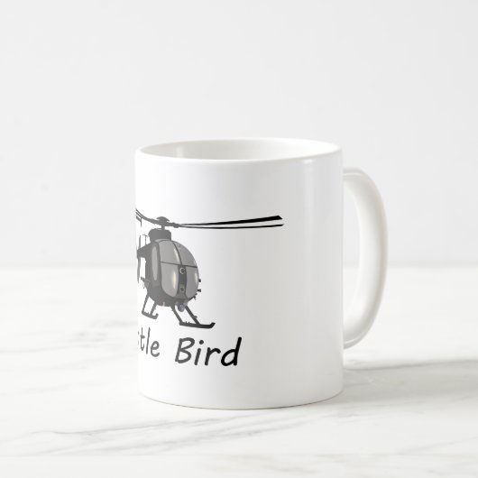 Kleiner Hubschrauber des Vogel-MH-6 Kaffeetasse (VorderseiteRechts)
