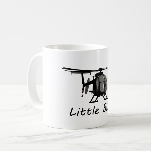 Kleiner Hubschrauber des Vogel-MH-6 Kaffeetasse (Vorderseite Links)