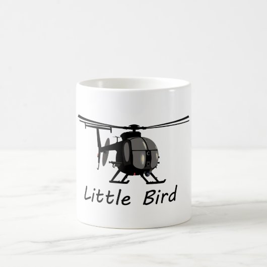 Kleiner Hubschrauber des Vogel-MH-6 Kaffeetasse (Mittel)