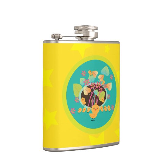 Kleiner Hühnerspass Flachmann (Rechts)