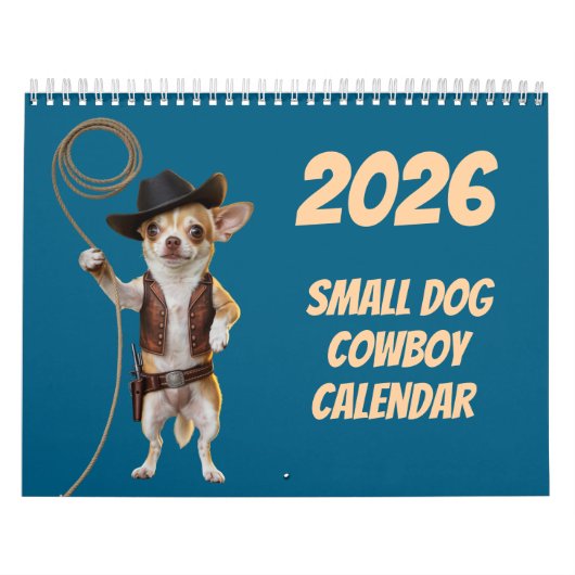 Kleiner Hund Cowboy-Kalender Kalender (Titelbild)
