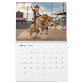 Kleiner Hund Cowboy-Kalender Kalender (Feb 2027)