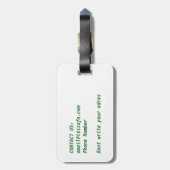 Kleiner Hund Gepäckanhänger (Rückseite vertikal)