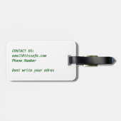 Kleiner Hund Gepäckanhänger (Rückseite horizontal)