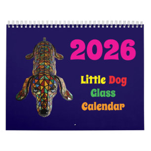 Kleiner Hund Glas-Kalender Kalender