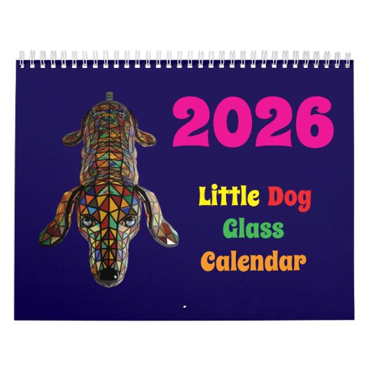 Kleiner Hund Glas-Kalender Kalender (Titelbild)
