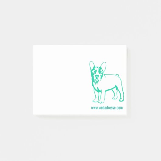 Kleiner Hund Post-it Klebezettel (Vorderseite)